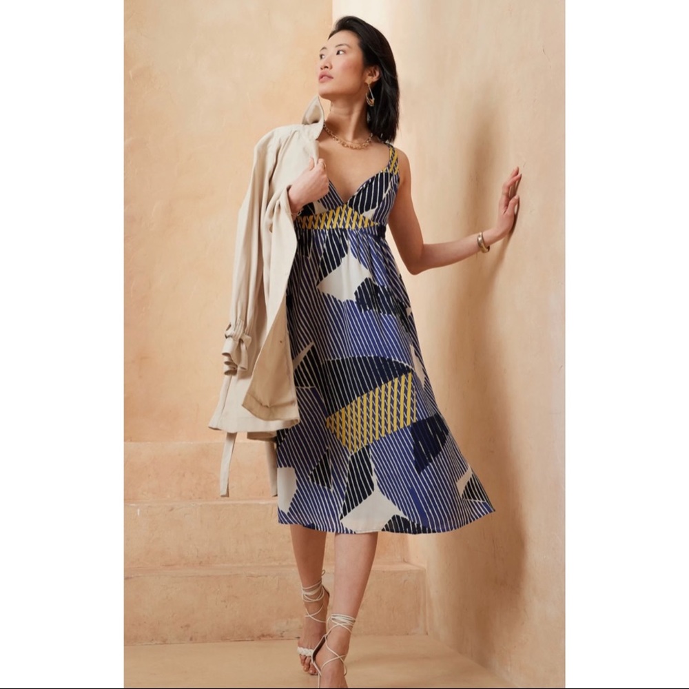 Banana Republic Empire Waist Midi Dress